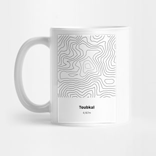 Toubkal Topographic Map Mug